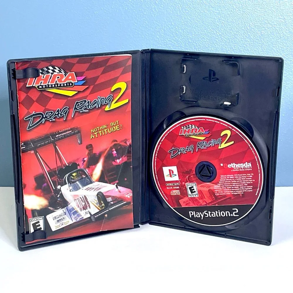 Sony PlayStation 2 PS2 IHRA Motorsports Drag Racing 2 Video Game w/ Manual‎